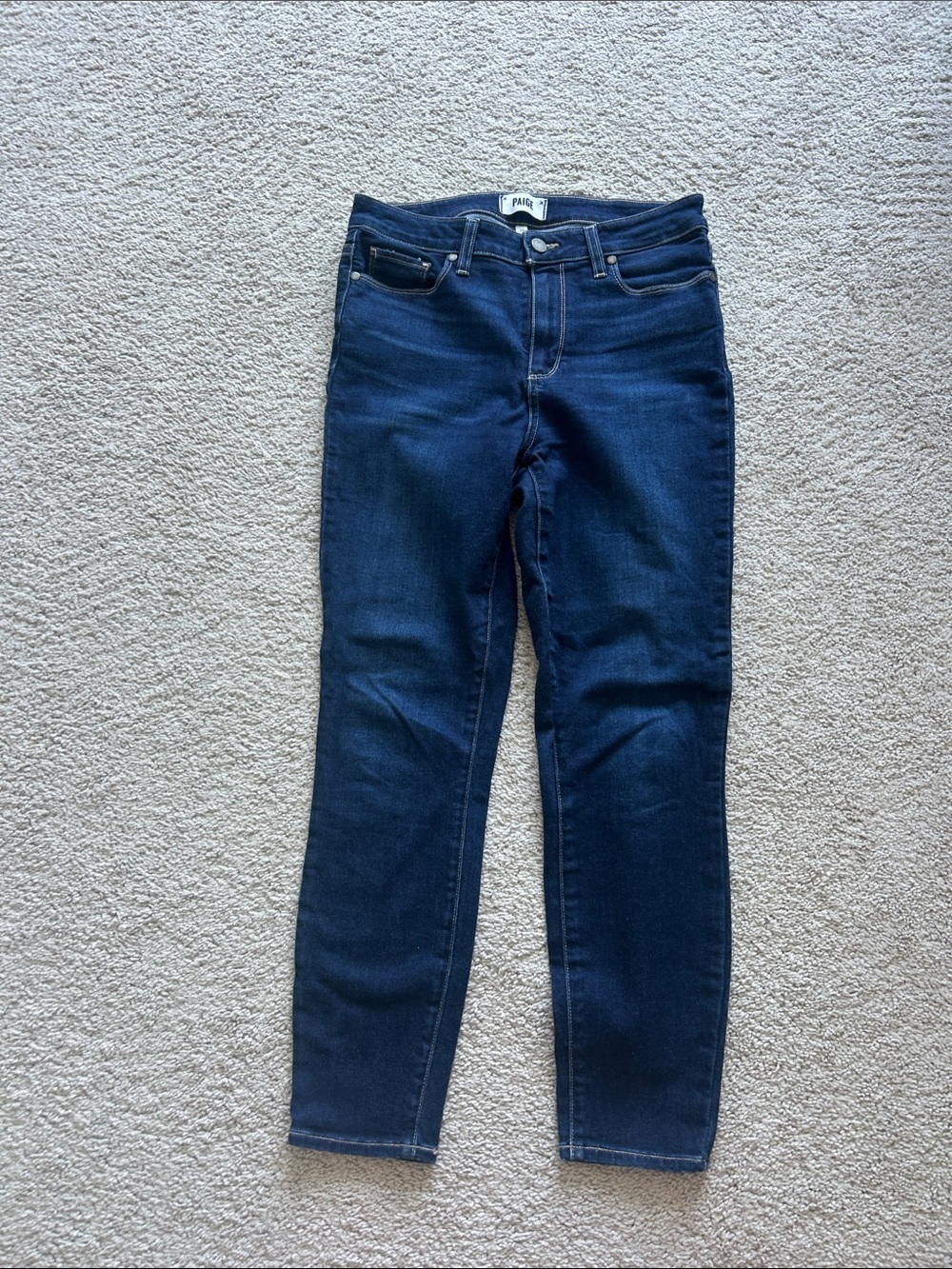PAIGE Women's Dark Indigo Skinny Jeans